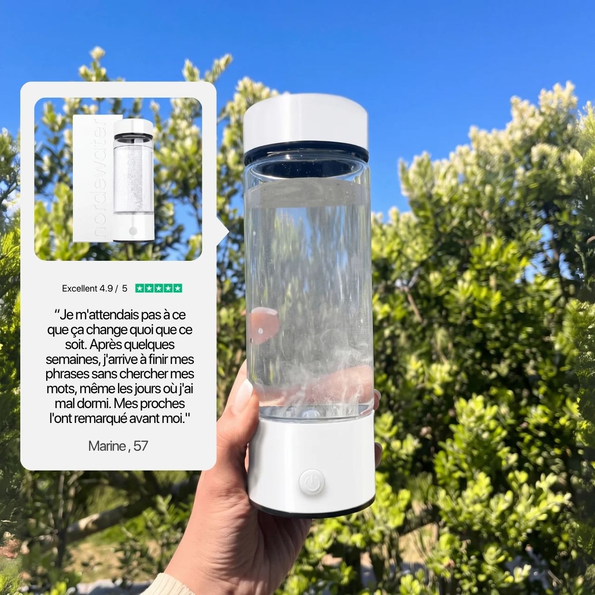NordeWater™ Original Hydrogen Water Bottle