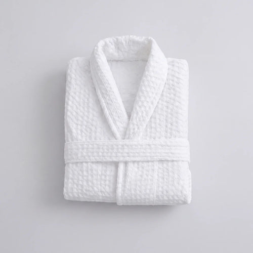 Hotel waffle bathrobe in cotton